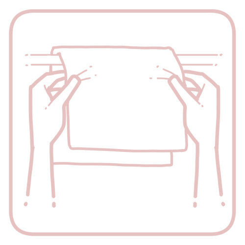 minimakers beeswax wrap hanging to dry illustration